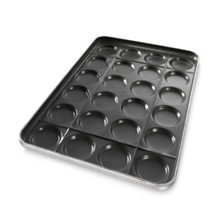 RK Bakeware China Foodservice NSF Durashield कोटिंग हैमबर्गर पैन बेकिंग ट्रे स्ट्रक्चरल रिब्स के साथ 2