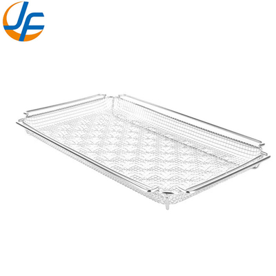 RK Bakeware चीन खाद्य सेवा स्टेनलेस स्टील GN1/1 ग्रिल फ्राई बास्केट