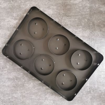 PTFE 6 लिंक गैर विषैले अछूता केक पैन डिशवॉशर सुरक्षित