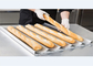 आरके बेकवेयर चीन नॉनस्टिक एल्यूमीनियम बैगेट बेकिंग ट्रे छिद्रित फ्रेंच ब्रेड बेकिंग पैन