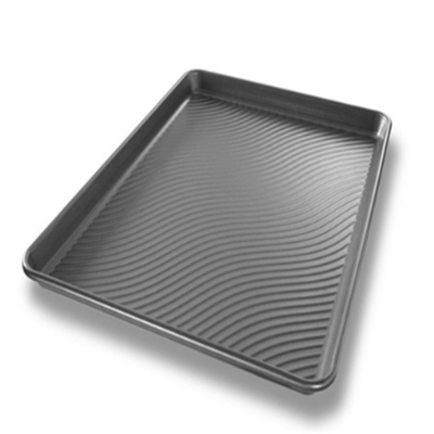 RK Bakeware China Foodservice NSF औद्योगिक बेकरी एल्यूमीनियमयुक्त स्टील नालीदार शीट पैन बेकिंग ट्रे