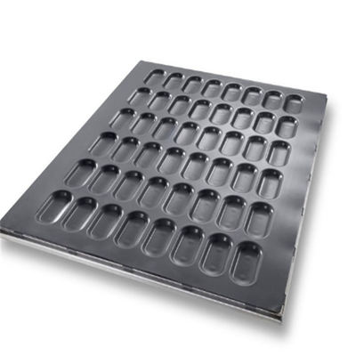 RK Bakeware चीन फूड सर्विस NSF Durashield कोटिंग 5 चैनल Stackable Tablock Baguette ट्रे