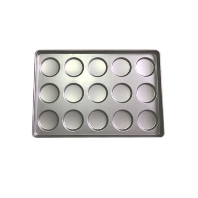 Rk Bakeware चीन 41002 एल्यूमिनाइज्ड स्टील हैमबर्गर बन्स कुकी पैन ट्रे उत्तर अमेरिकी बेकरी के लिए
