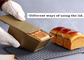 आरके बेकवेयर चीन फूड सर्विस एनएसएफ ग्लेज़ पुलमैन ब्रेड पैन के साथ कवर एल्यूमीनियम ब्रेड टोस्ट बेकिंग पैन