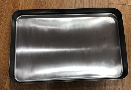 Rk Bakeware China-304/316 फ्रिज्ड फूड डीप ड्रॉइन माइनर स्टेनलेस स्टील बेकिंग पैन और स्टेनलेस स्टील किचन ट्रे रोस्टिंग, बेकिंग, स्टोरेज के लिए