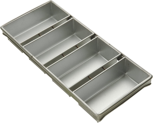 Rk Bakeware China-Foodservice 44405 ग्लेज़्ड 3 स्ट्रैप एल्युमिनाइज्ड स्टील फायर ब्रेड पैन