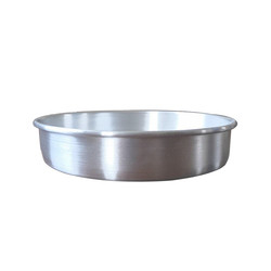 7*2 इंच एल्यूमीनियम गोल चांदी केक बेकिंग पैन सीधे शरीर ठोस नीचे फिक्स्ड नीचे केक पैन