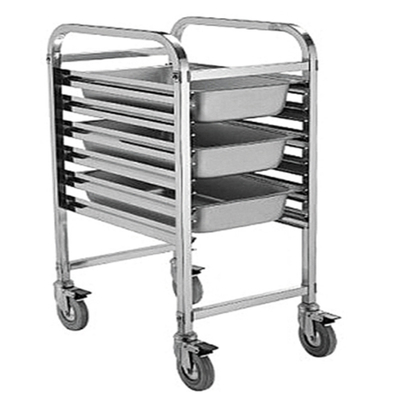 RK Bakeware China Foodservice NSF Restaurant Gn1/1 बेकरी फूड ट्रॉली/मोबाइल स्टेनलेस स्टील ट्रॉली