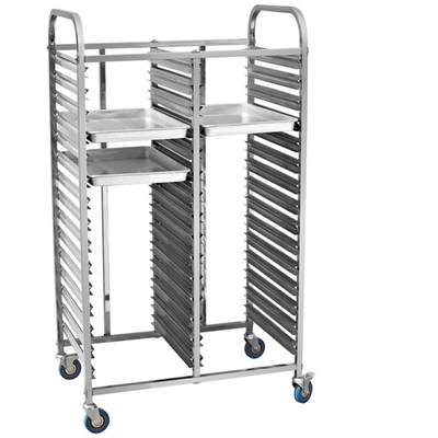 RK Bakeware China Foodservice NSF Restaurant Gn1/1 बेकरी फूड ट्रॉली/मोबाइल स्टेनलेस स्टील ट्रॉली